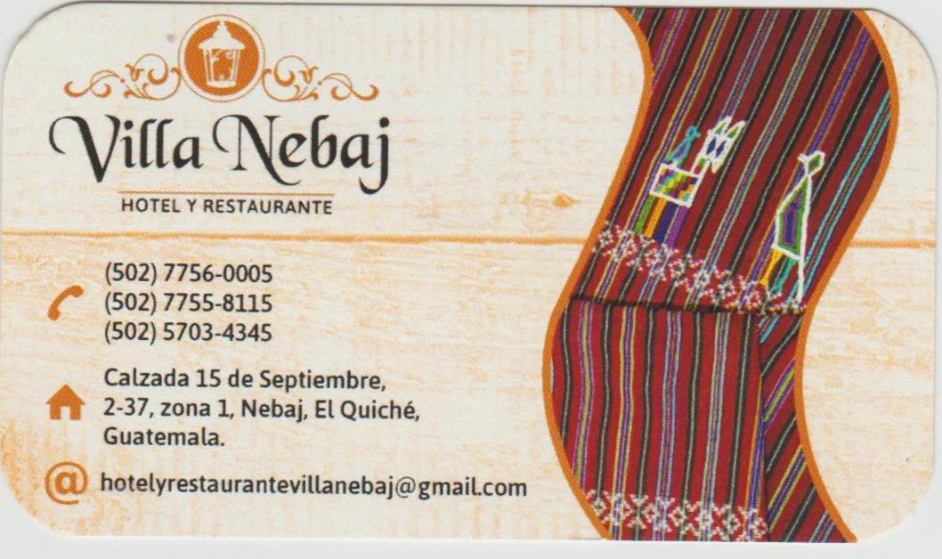 Hotel Y Restaurante Villa Nebaj 外观 照片